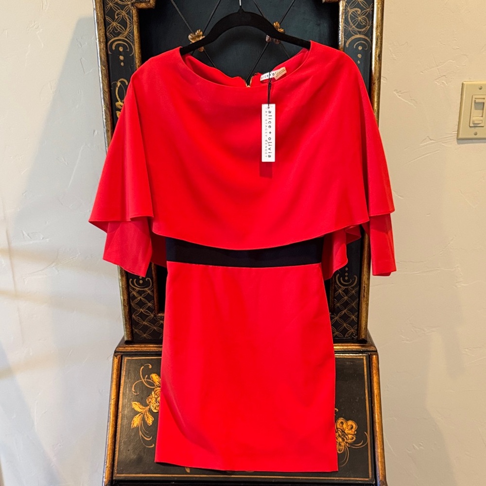 Alice + Olivia Vibrant Red Mini Dress